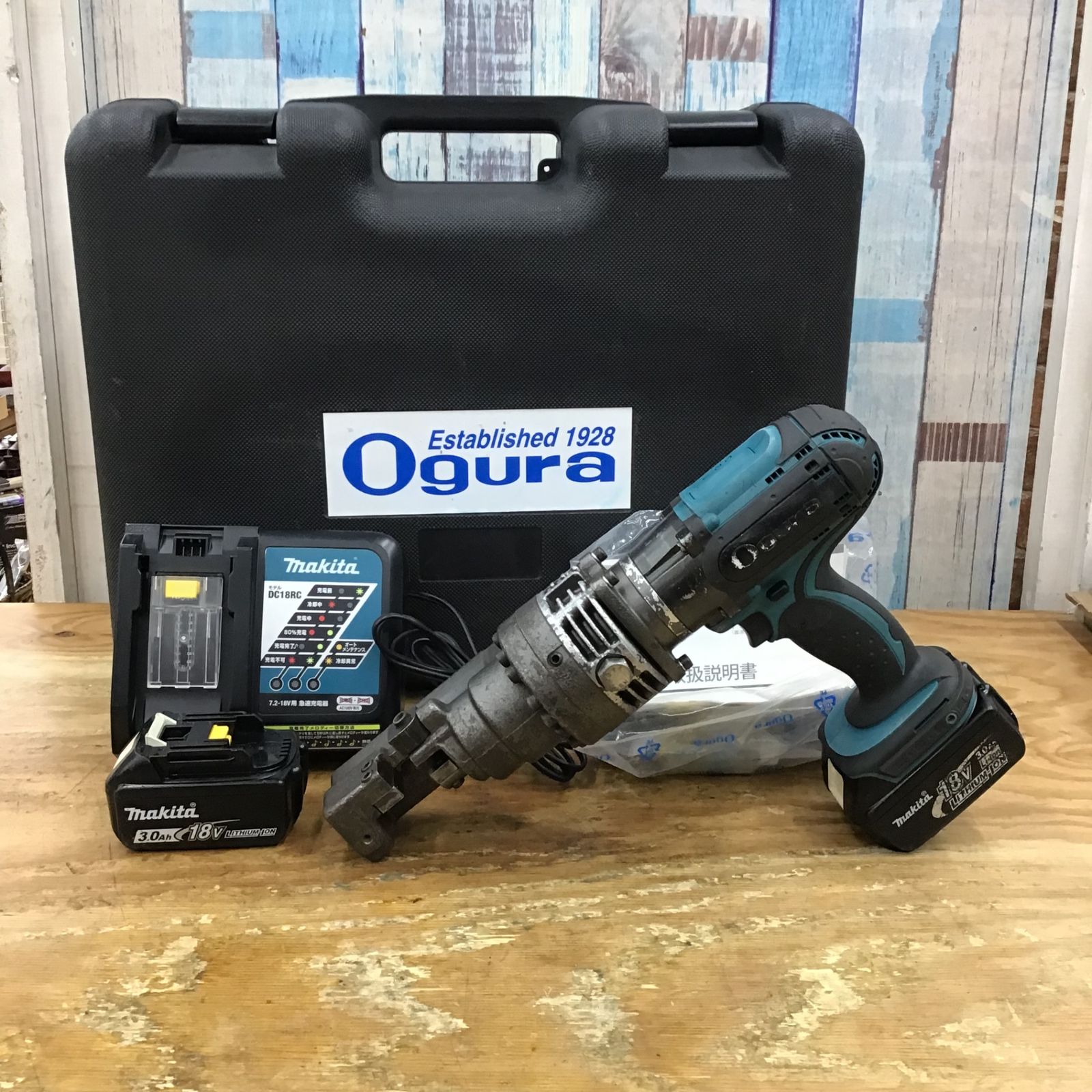 オグラ Ogura コードレス鉄筋カッター HCC-16DF 18V3.0Ahバッテリー2個付属 柏店