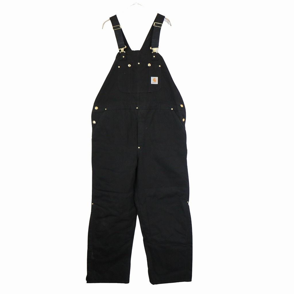 （美品）carhartt カーハート　オーバーオール　ブラック　ダブルニー 90s カーハート オーバーオール ブラック ダブルニー USA - メルカリ