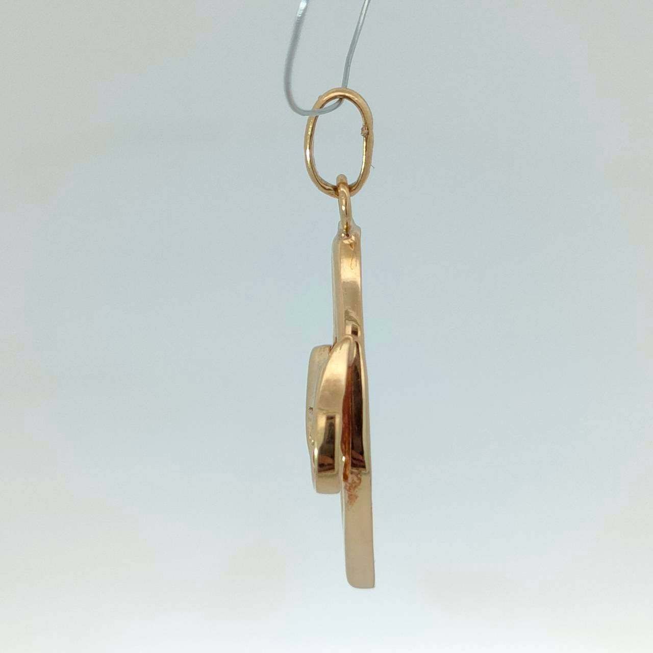 18金 K18 ジュエリーマキ デザインネックレストップ 男女兼用 1.95g