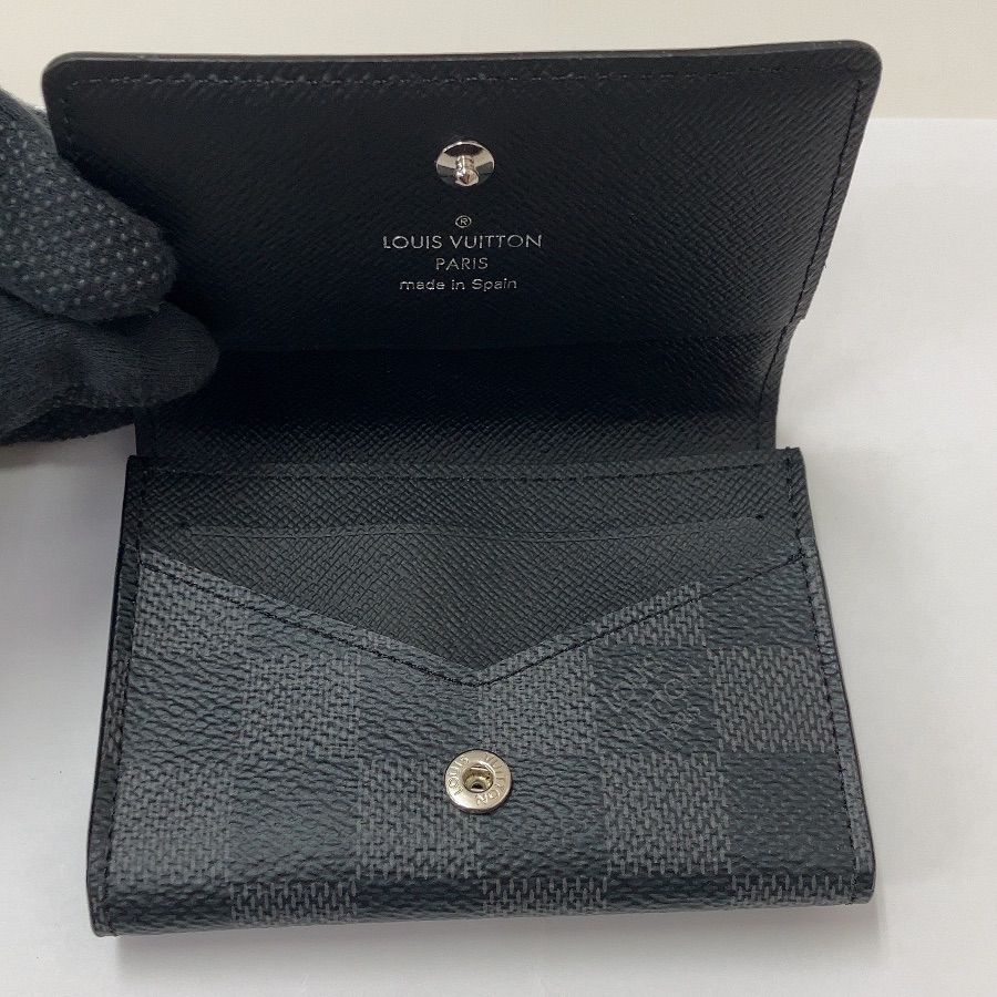 LOUIS VUITTON ルイ ヴィトン ダミエ グラフィット カードケース アンヴェロップ カルト ドゥ ヴィジット