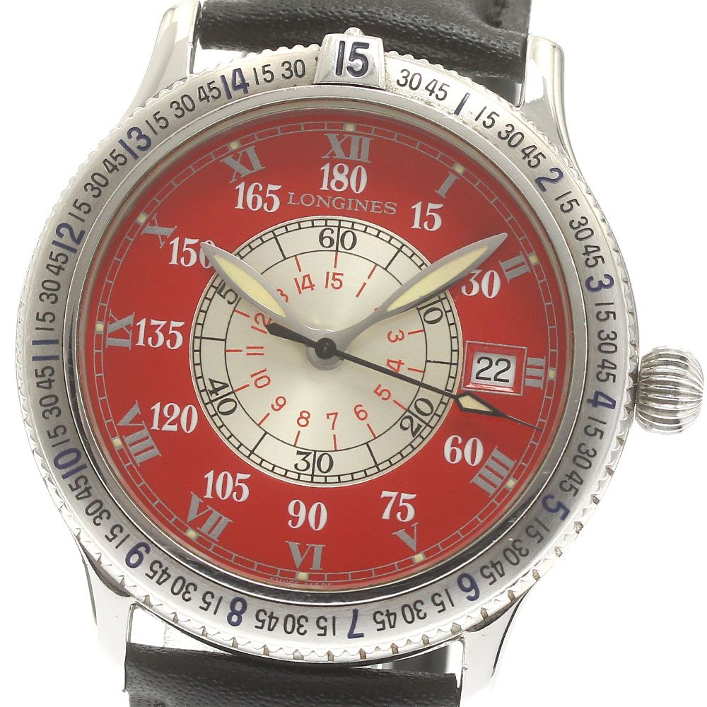 ロンジン LONGINES L2.617.4 リンドバーグ アワーアングル デイト 自動巻き メンズ_879596