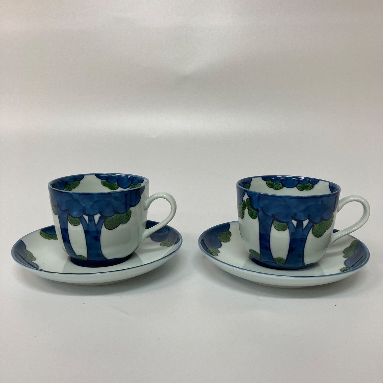 源右衛門コーヒーソーサー2客 源右衛門 コーヒーカップ＆ソーサー 2客