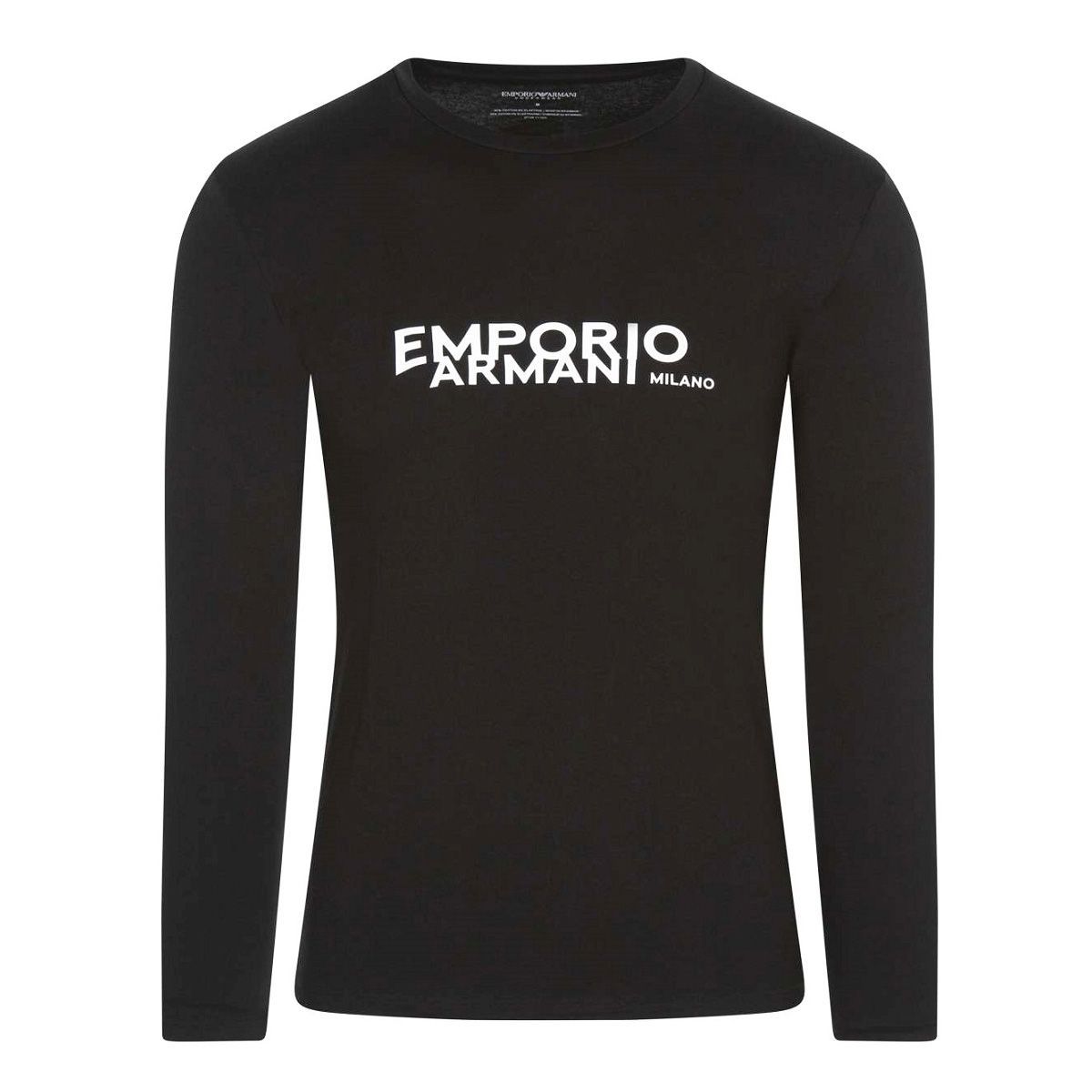 48 EMPORIO ARMANI エンポリオアルマーニ 111023 2F725 ブラック Tシャツ 長袖 ロゴ - メルカリ