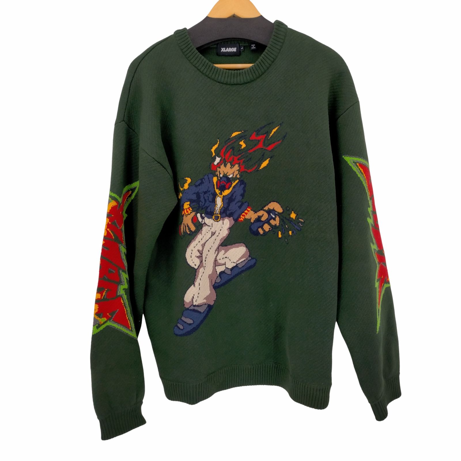 エクストララージ XLARGE 23AW BURNING MONSTER  L エクストララージ（XLARGE）（メンズ）BURNING MONSTER クルー