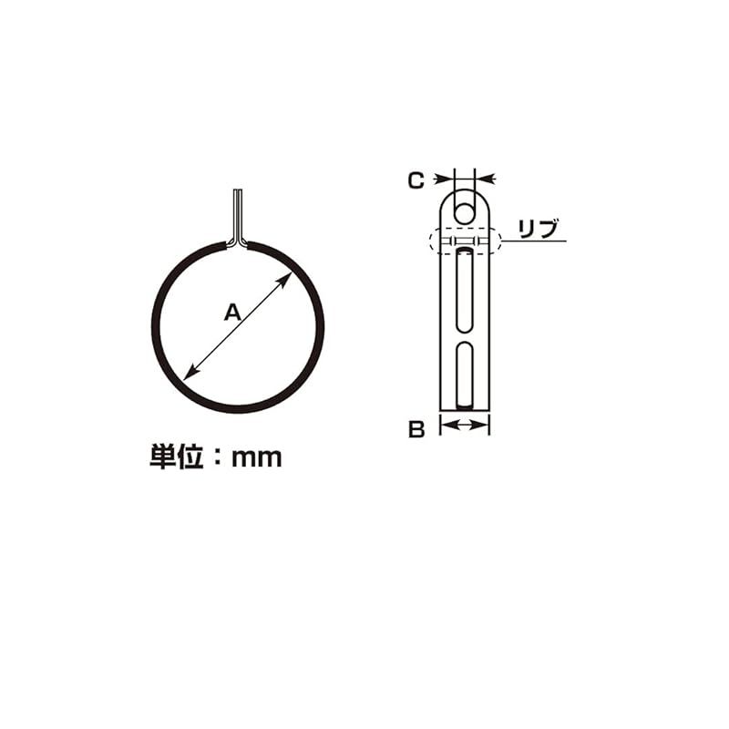 キタコ(KITACO) サイレンサーバンド(ステンレス) φ100用 1個入り 汎用