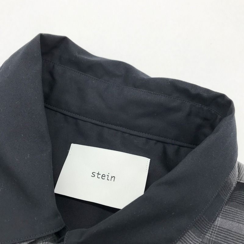 stein Oversized Layered Shirt 美品 ST.382-2 チェックシャツ 