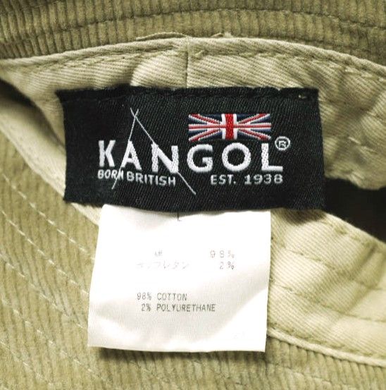 KANGOL カンゴール Cord Bucket Hat コーデュロイバケットハット K4228HT L(内周約58-59cm) ベージュ 帽子 g18149