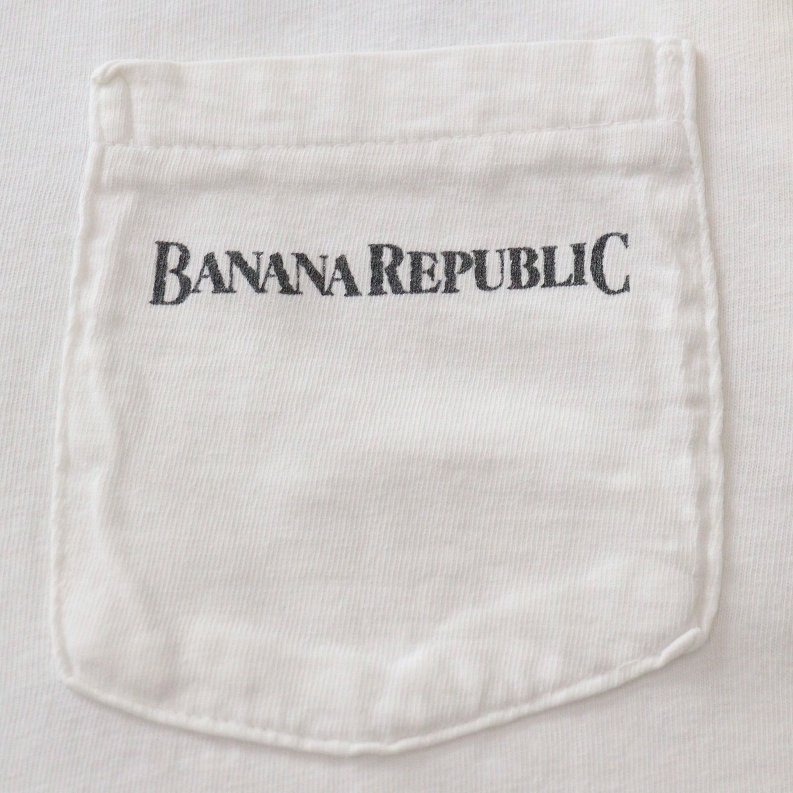 Vintage BANANA REPUBLIC カタログ ディスプレイ バナリパ webstore update×× 80s~ OLD Banana Republic Print Tee