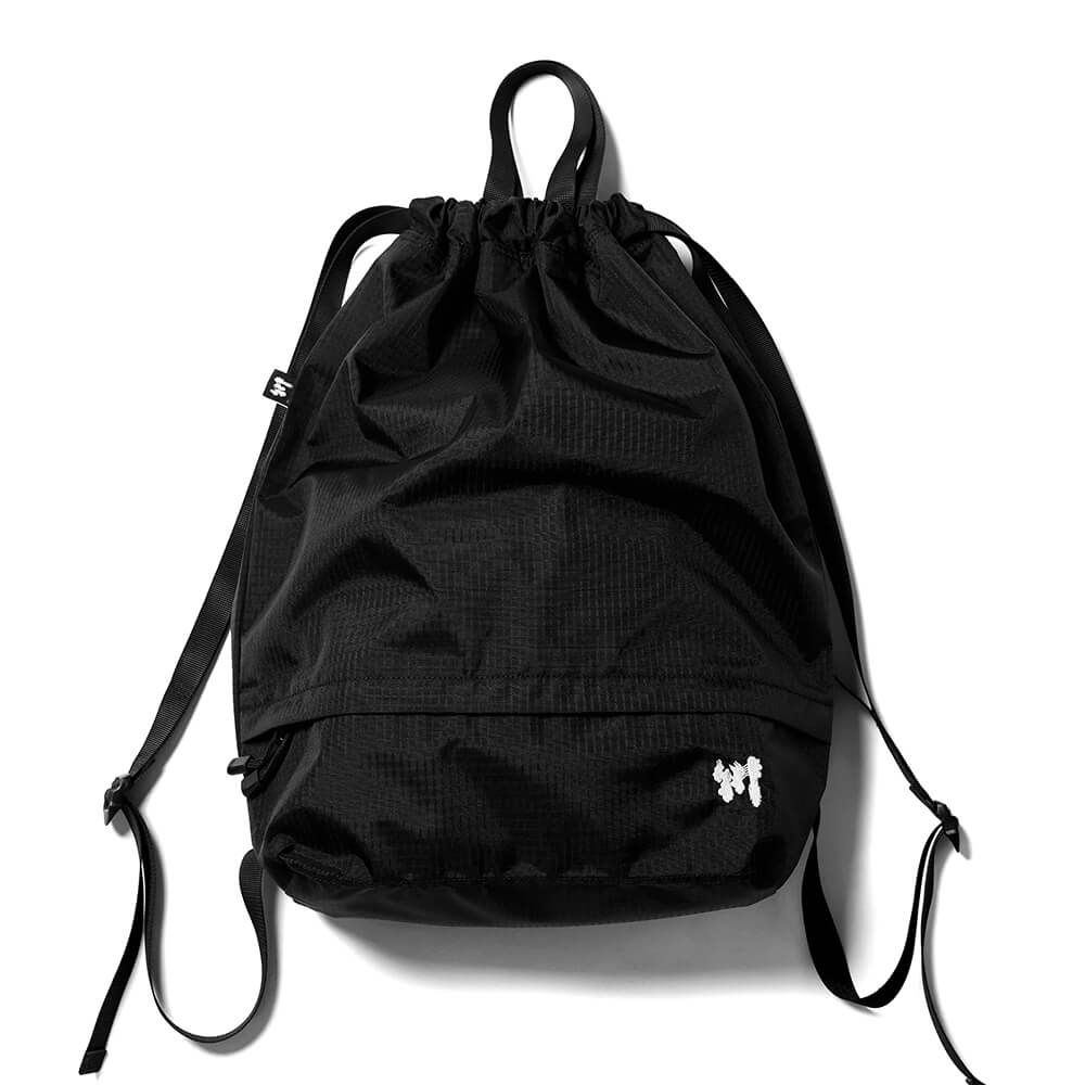 KAWA BACKPACK 川 バックパック リュック RIPSTOP KNAPSACK BLACK スケートボード スケボー