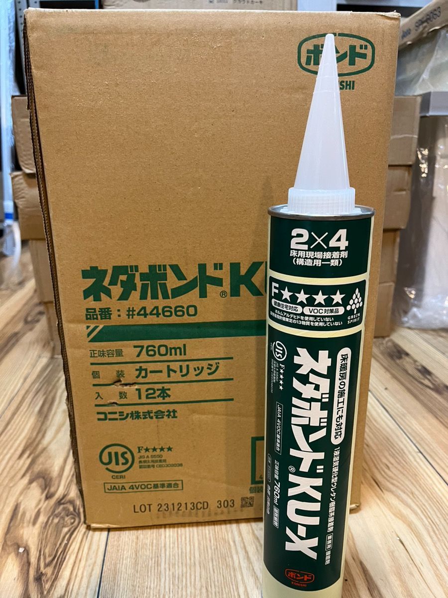 新品 未開封★ コニシ ネダボンドKU-X 760ml 12本入り 業務用 #44660 床 フローリング 仕上げ材 下地材 ボンド 接着剤