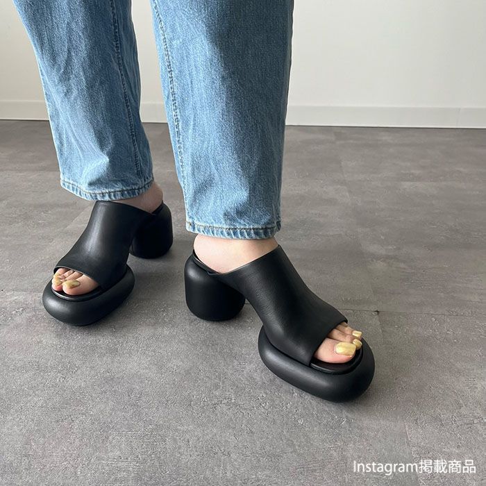 JILSANDER ジルサンダー ミュール シューズ 靴 ブロックヒール
