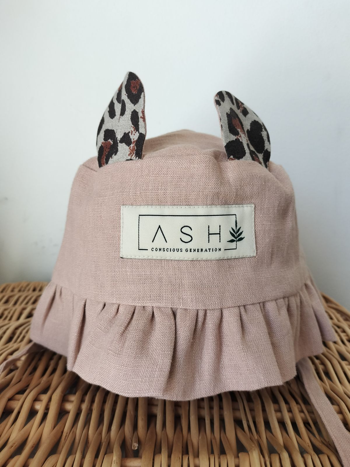 ASH generation linenhat bear アッシュジェネレーション リネンハット くま