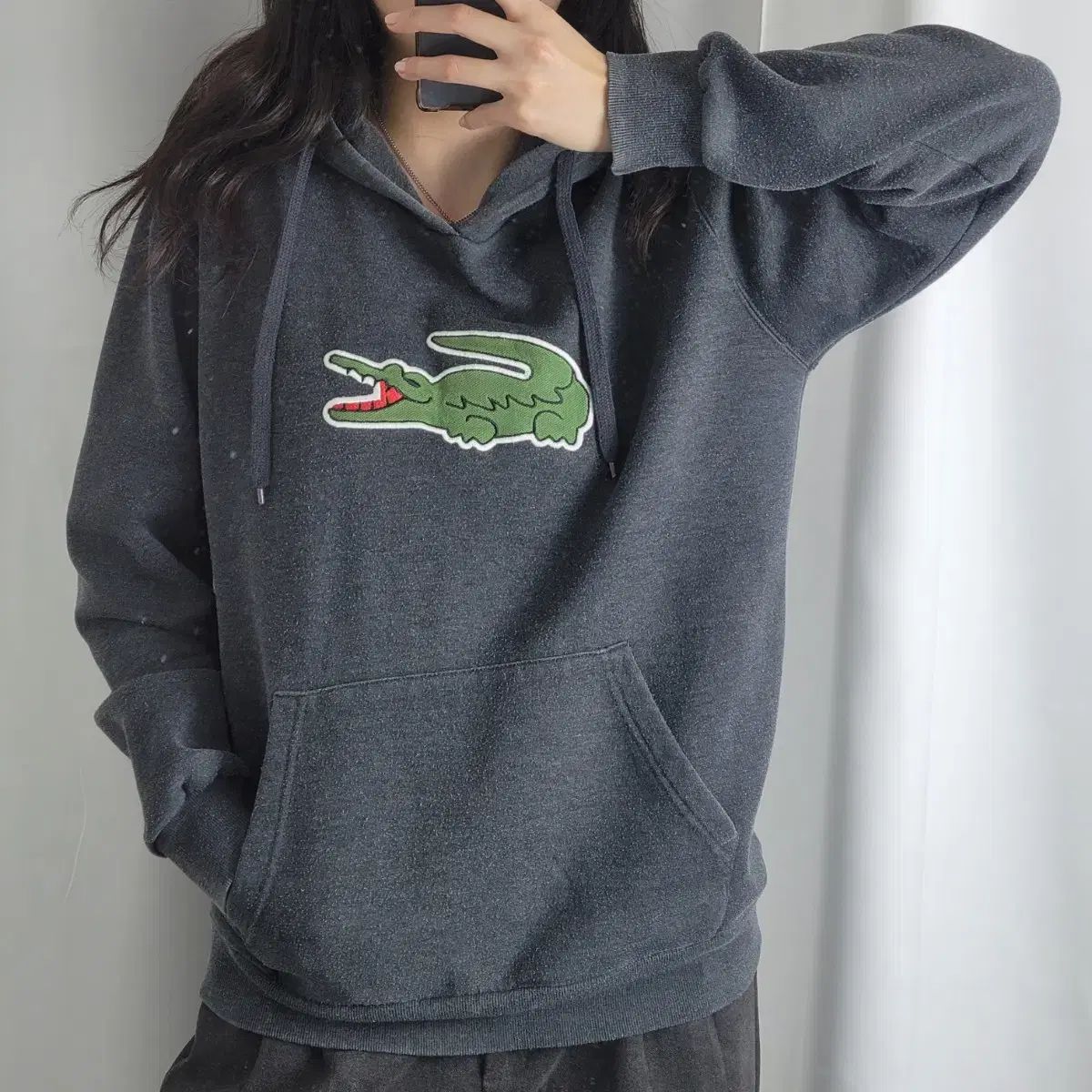 LACOSTE(ラコステ) ビッグロゴ フード付きTシャツ