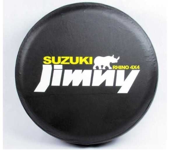 新品 海外仕様 スズキ SUZUKI ジムニーロゴ スペアタイヤカバー PVCレザー製 汎用R14/R15/R16/R17 ジムニー JB23