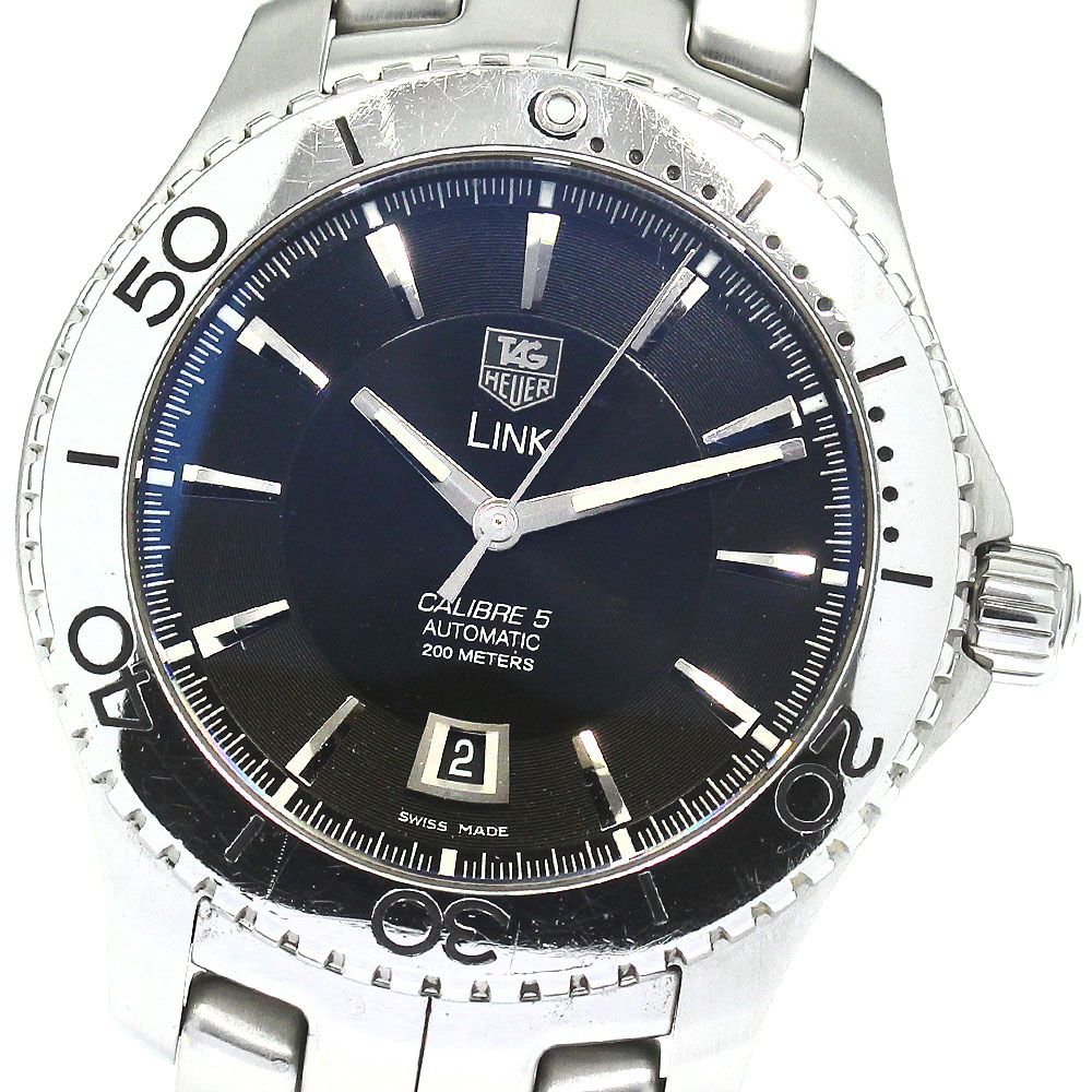 タグホイヤー TAG HEUER WJ201A リンク キャリバー5 デイト 自動巻き メンズ_796780