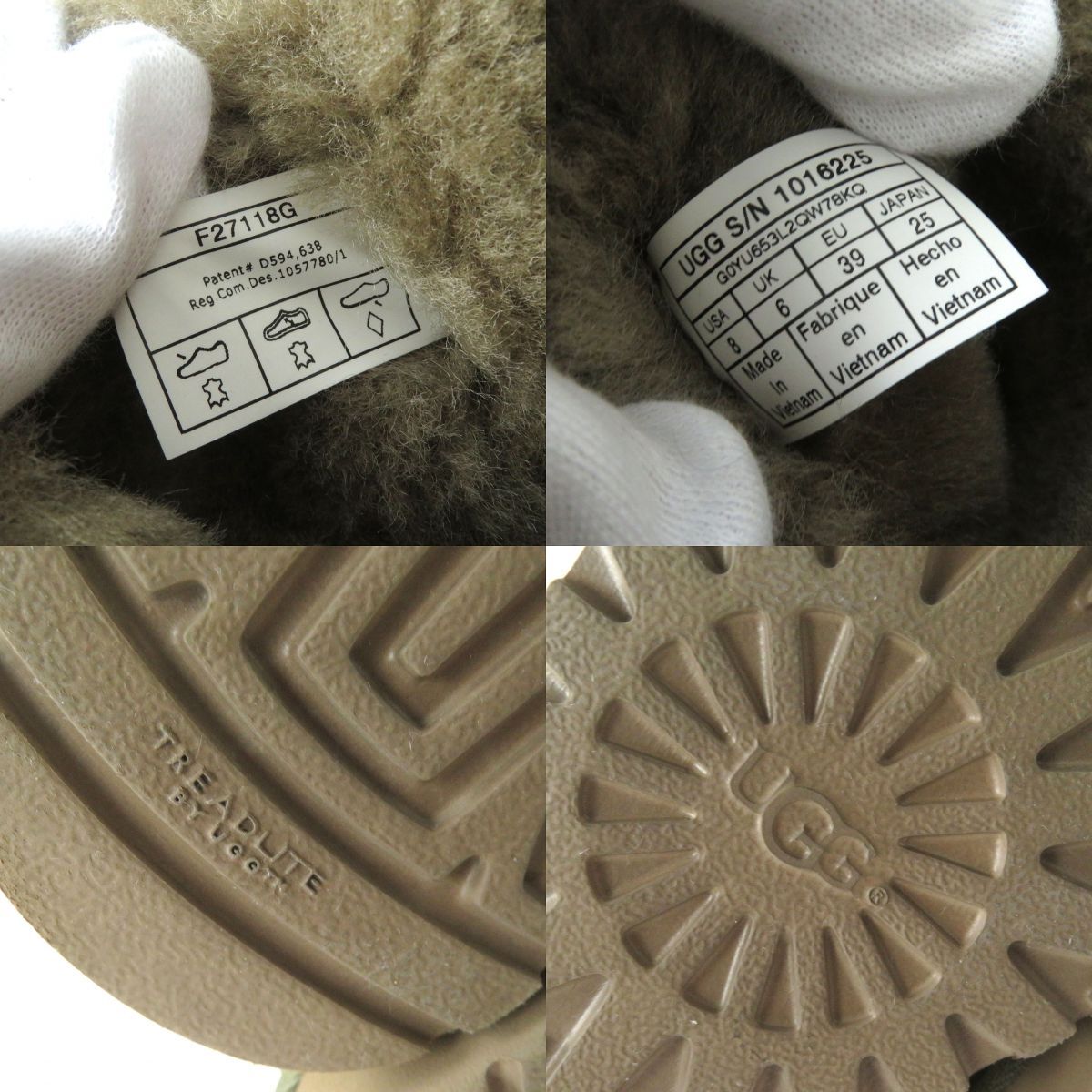 美品△UGG australia アグ 1016225 BAILEY BOW 2 ベイリー ボウ 2