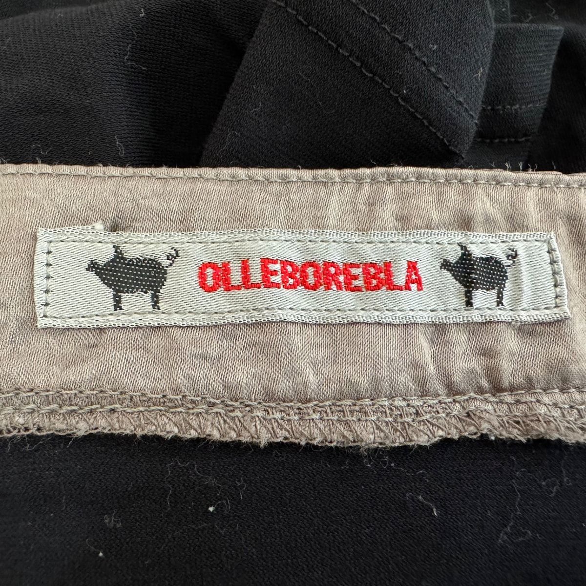 ALBEROBELLO/OLLEBOREBLA(アルベロベロ/オレボレブラ) 七分袖カットソー レディース美品 - 黒×ピンク×マルチ  ビーズ/ドット柄/ブタ - メルカリ