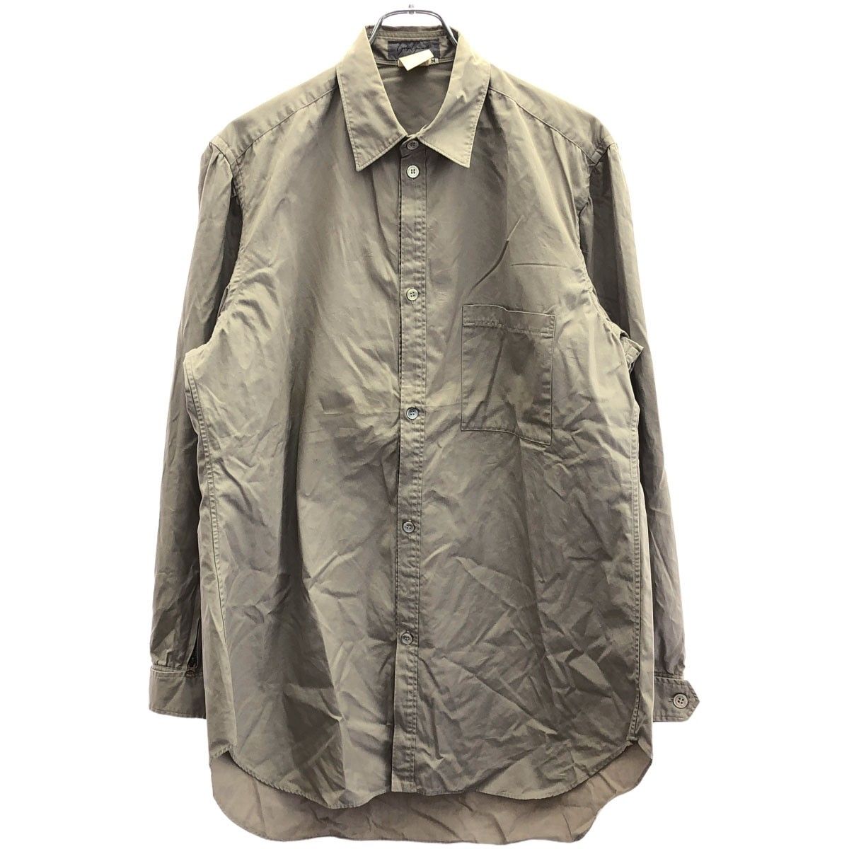Yohji Yamamoto POUR HOMME ヨウジヤマモト プールオム 1980 s ロングスリーブジップシャツ ベージュ M