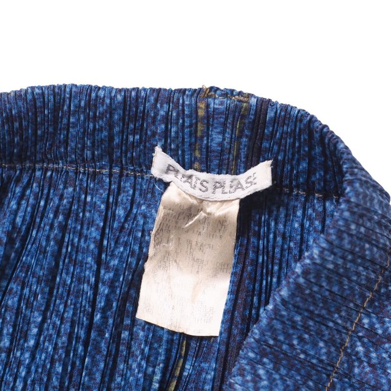 極美品 PLEATS PLEASE イッセイミヤケ デニム転写 ベスト 黒 L 2025年