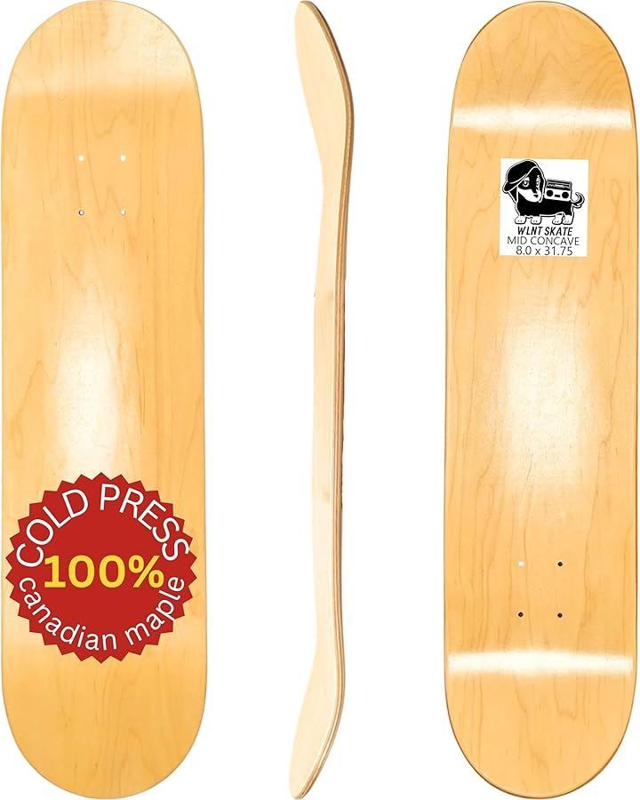 ＷＡＬＮＵＴ ＳＫＡＴＥ WalnutSkate スケボー デッキ ブランクデッキ 7層 Skateboard Deck 8.0 inch