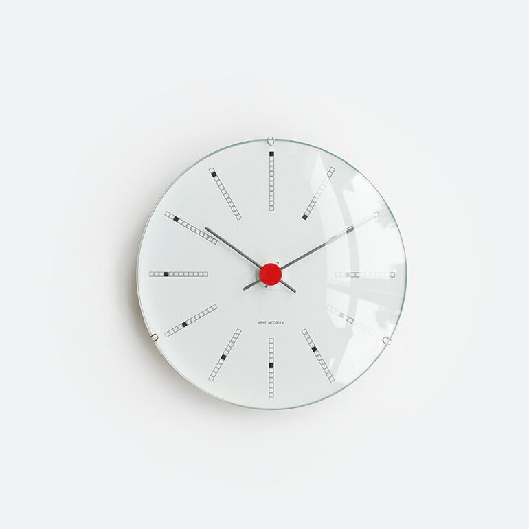 ARNE JACOBSEN アルネ ヤコブセン Wall Clock Bankers 160mm 壁掛け時計 小ぶり スイープ デンマーク 北欧 シンプル インテリア 贈り物 プレゼント ギフト