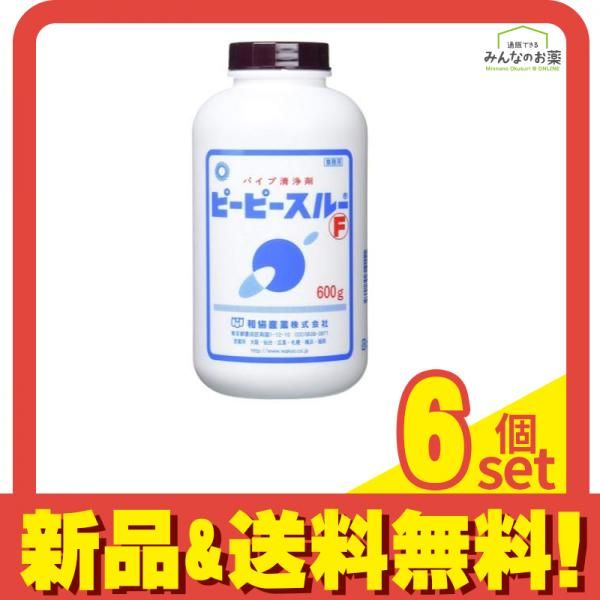 パイプ清浄剤 ピーピースルーF 600g 6個セット