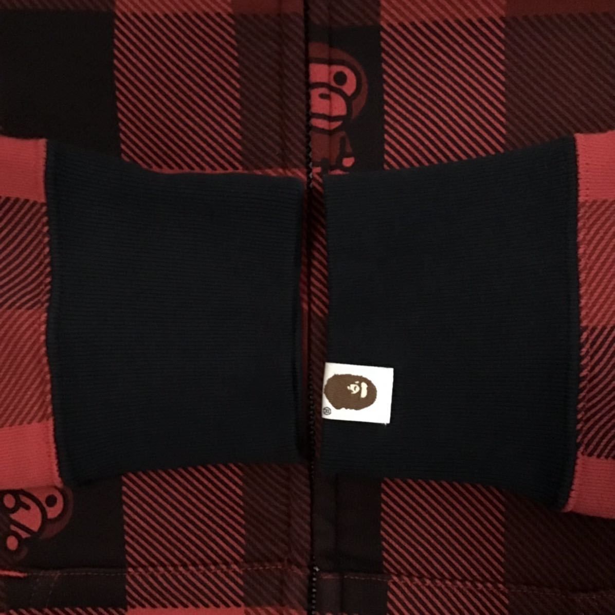 マイロ チェック パーカー a bathing ape BAPE MILO - メルカリ