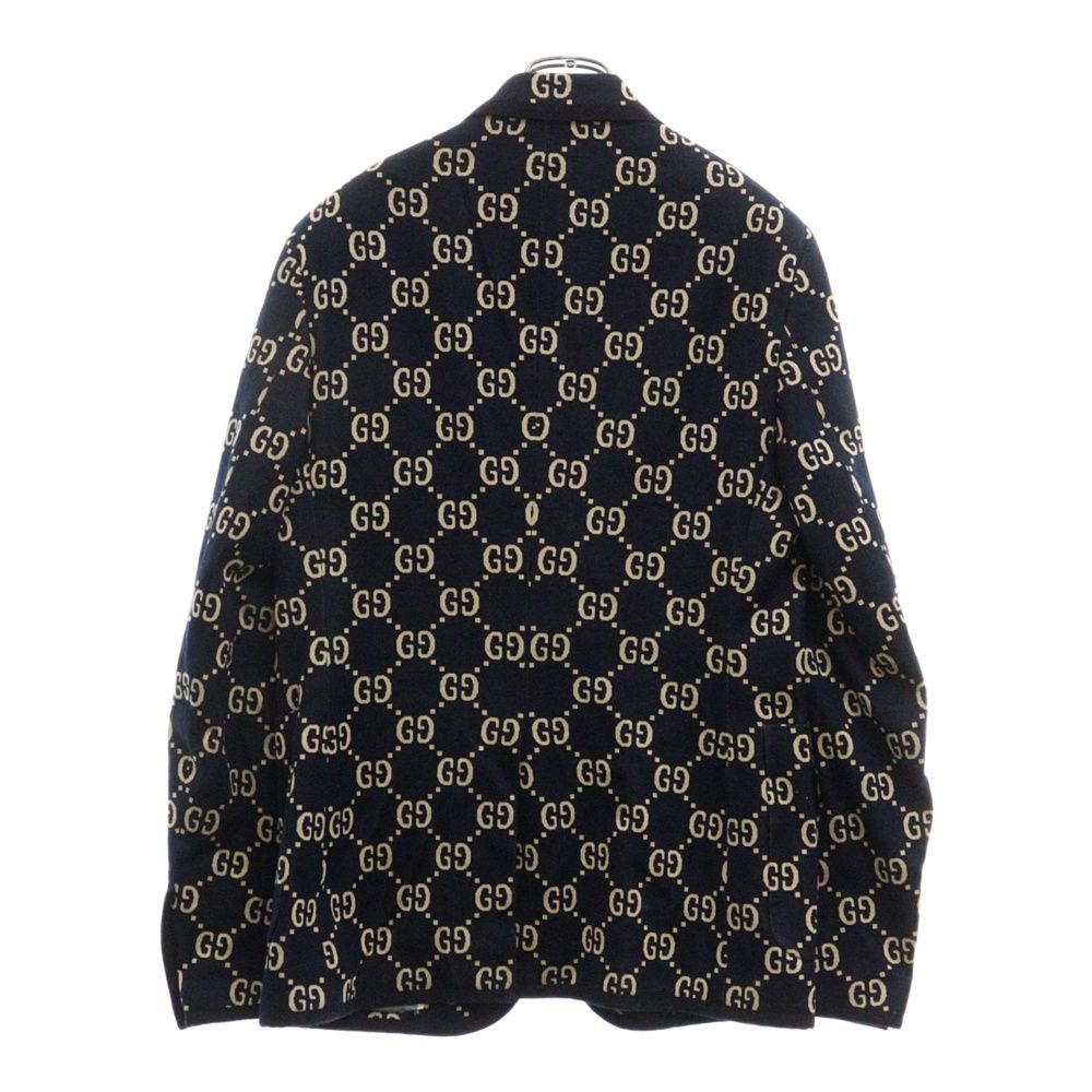 GUCCI (グッチ) 18AW GG JACQUARD JACKET ジャガードウールパイピング