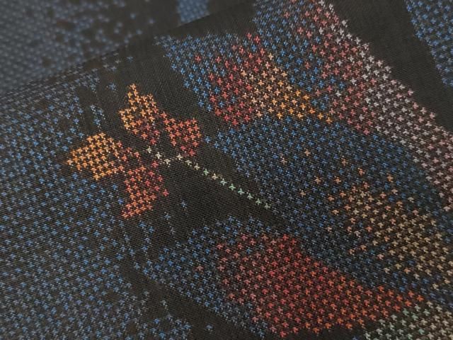 平和屋着物□本場大島紬 7マルキ 枝花文 正絹 逸品 未使用 DAAW2524ma