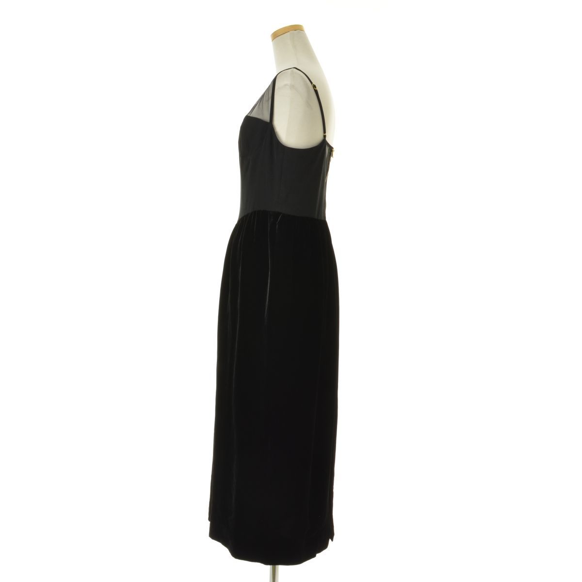 FETICO】FTC224-0802 VELVET CAMI DRESS ロングキャミソールワンピース 