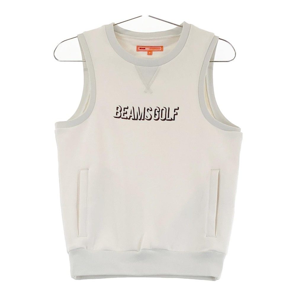 サイズ S BEAMS GOLF ビームスゴルフ スウェットベスト ホワイト系 240101540929 ゴルフウェア レディース ストスト