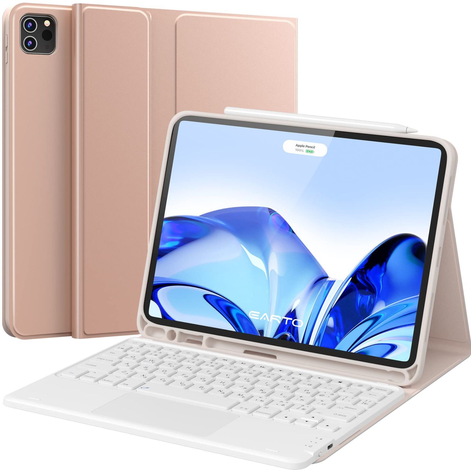 通常版-iPad Pro 11/ iPad Air 第5/4世代用_D ローズゴールド Earto iPad Air 6（M2）11インチ キーボード  iPad Air 5/4世代 ケース キーボードiPad Pro キーボード第4世代/3世代/2世代/1世代 - メルカリ