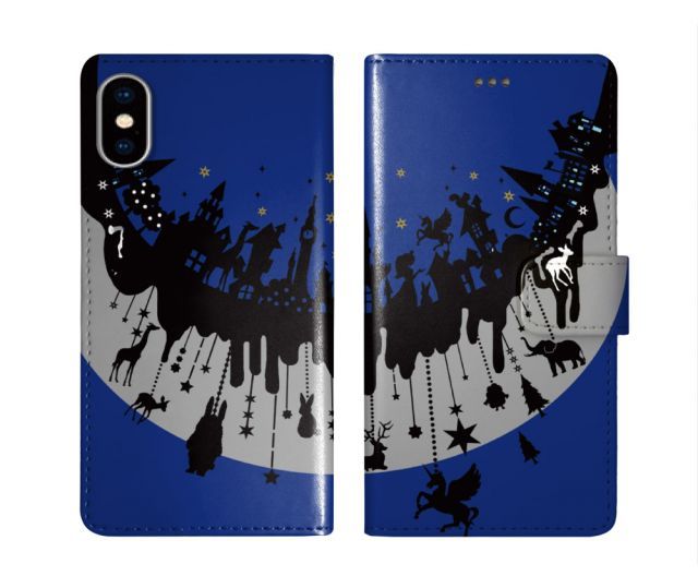 [AQUOS R6 SH-51B] iPhone16 ケース スカラー スマホケース 手帳型 iPhone16 Pro ケース アイフォン16 15 14 13 12 11 スマホカバー 全機種対応 手帳 ScoLar ラビル 女の子 ユニコーン どうぶつたち