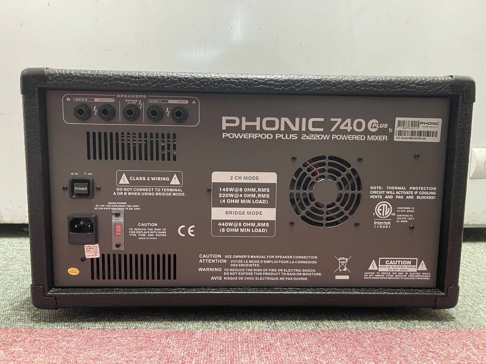 PHONIC powerpod740 パワードミキサー（PHONIC POWERPOD 740Plus