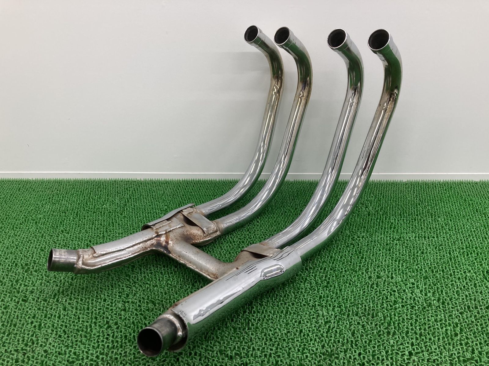 ゼファー750 エキパイマフラー M043 カワサキ 純正 バイク 部品 ZR750C ZEPHYR750 コケキズ無し 品薄 品 車検 Genuine