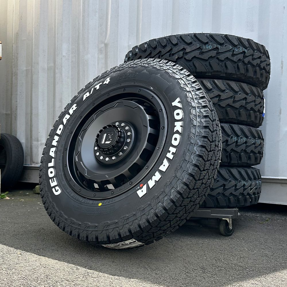 新品 4本セット ジムニー JB23 JB64 ヨコハマ ジオランダー AT4 185/85R16 ホワイトレター 16インチ LEXXEL  SwaGGer - メルカリ