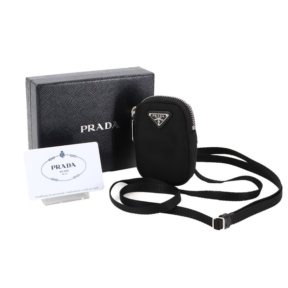 新品同様 プラダ PRADA ミニ ショルダー ポーチ ナイロン