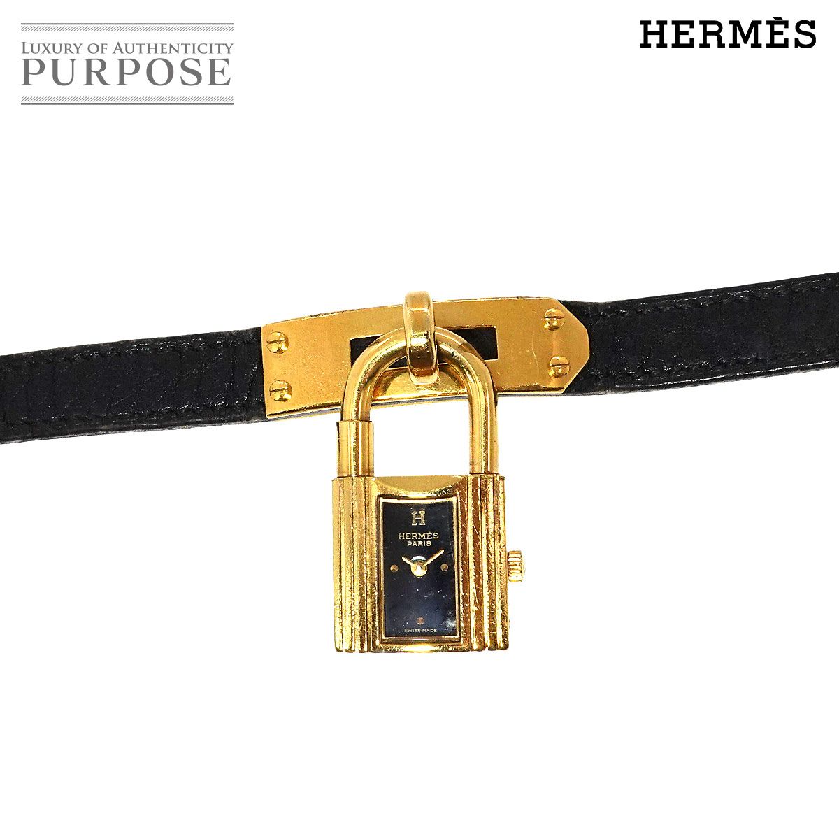 エルメス HERMES ケリー ウォッチ ブラック-