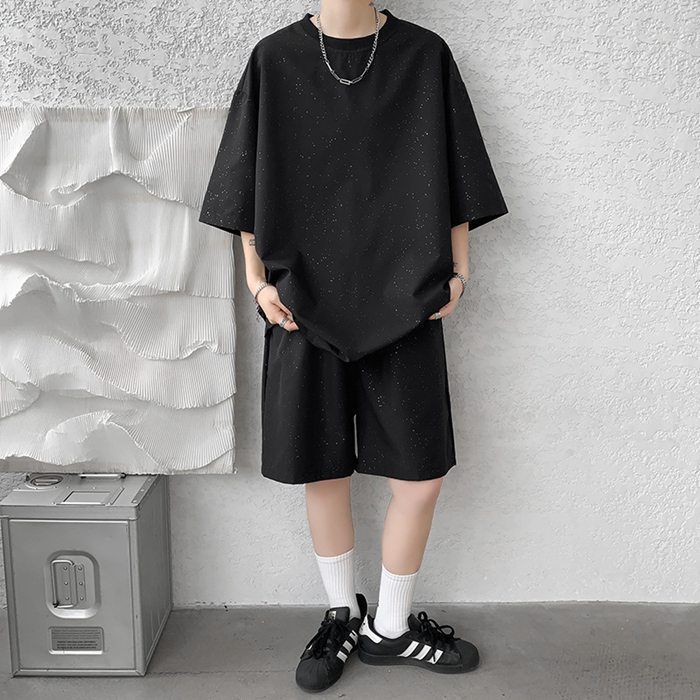 ANONIE] ジャージ メンズ 上下セット 大きいサイズ 夏服 セットアップ 