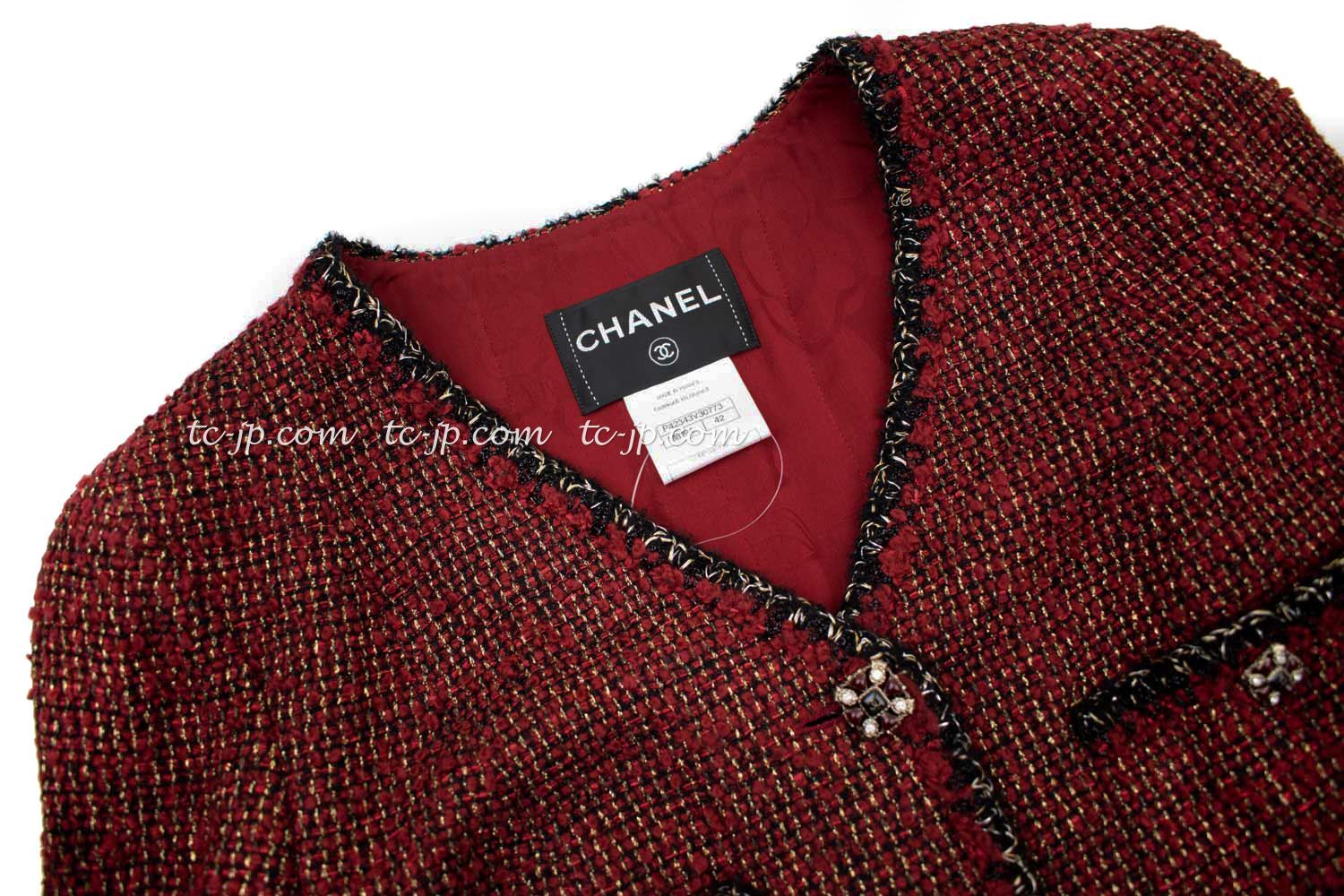 メルカリShops - 【CHANEL】入手困難 シャネル・グリポワ宝石ボタン・ジャケット F42