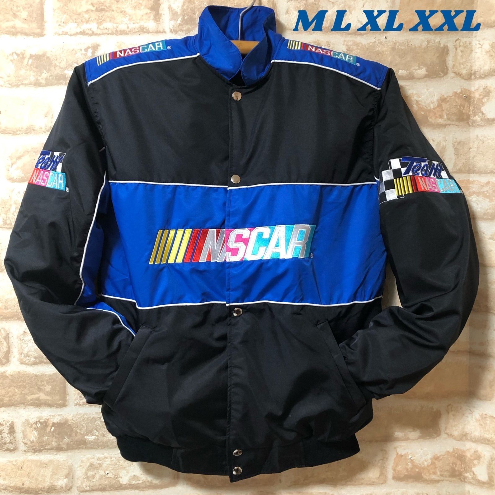 待望 【NASCAR ナスカー】90´s レーシングジャケット ブルゾン ...