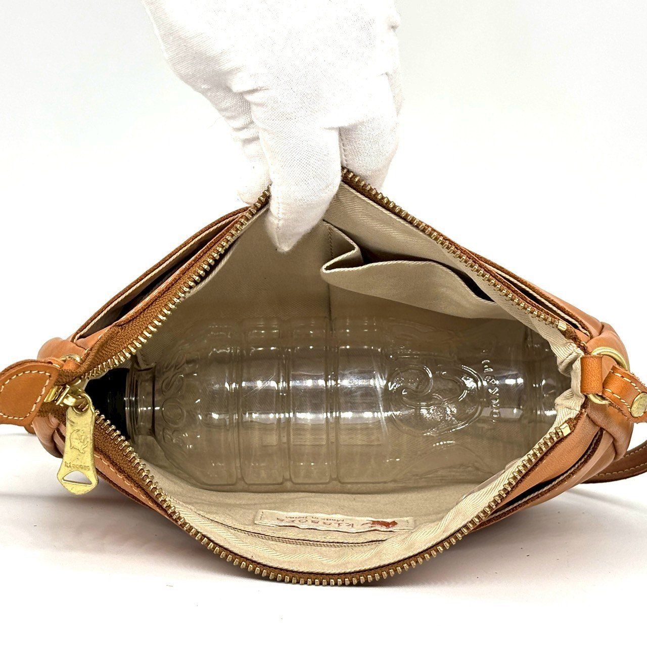 kissora レザー ショルダーバッグ ブラウン お値引き kissora レザー