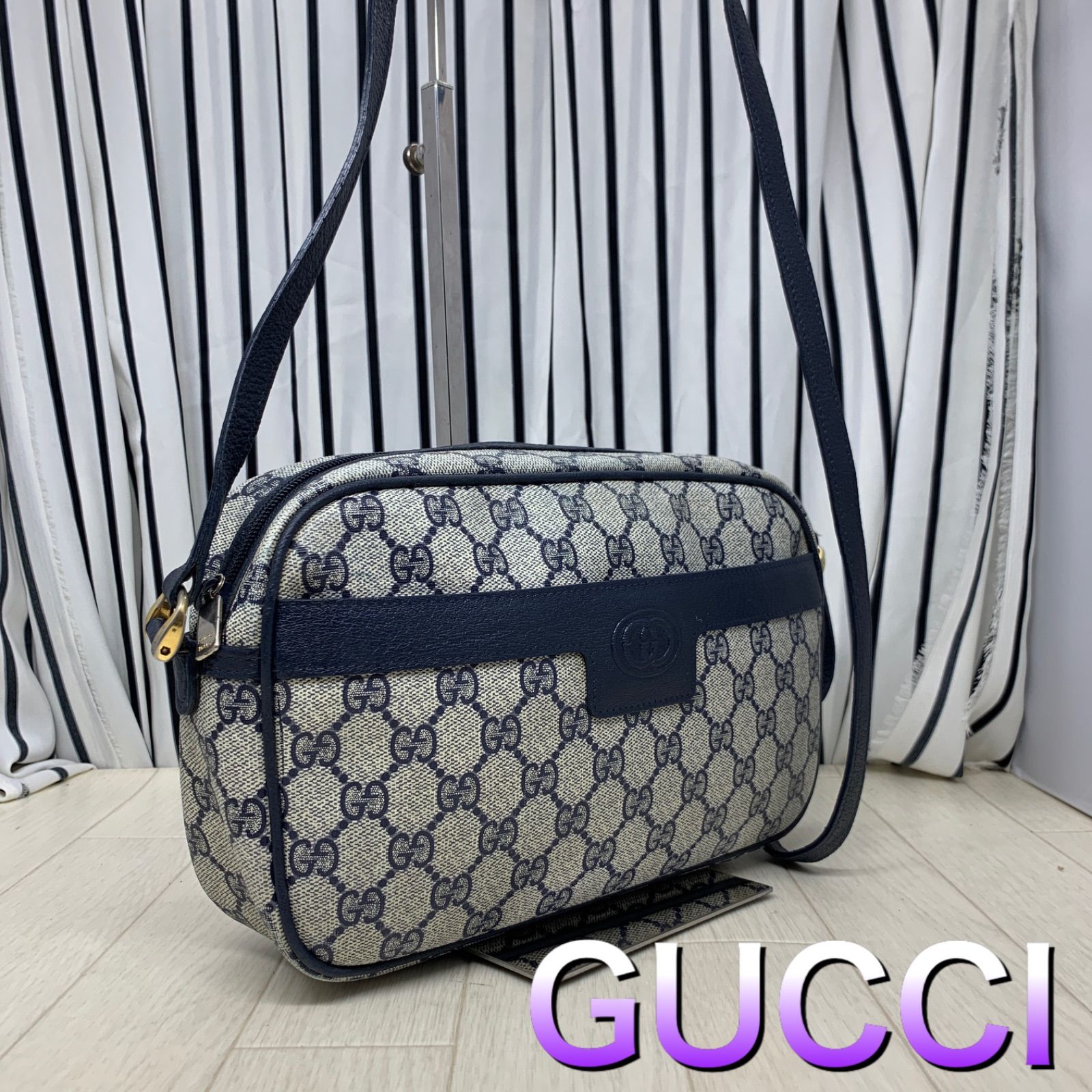 【格安】GUCCI×オールドグッチGG柄PVCショルダーバッグ