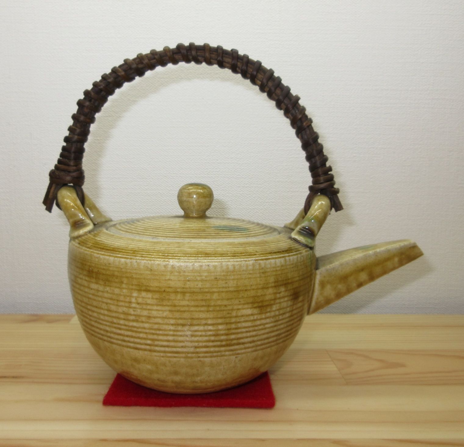 逢絢亭 茶道具 懐石道具 銚子 美濃焼 黄瀬戸 山口茂 共箱入り