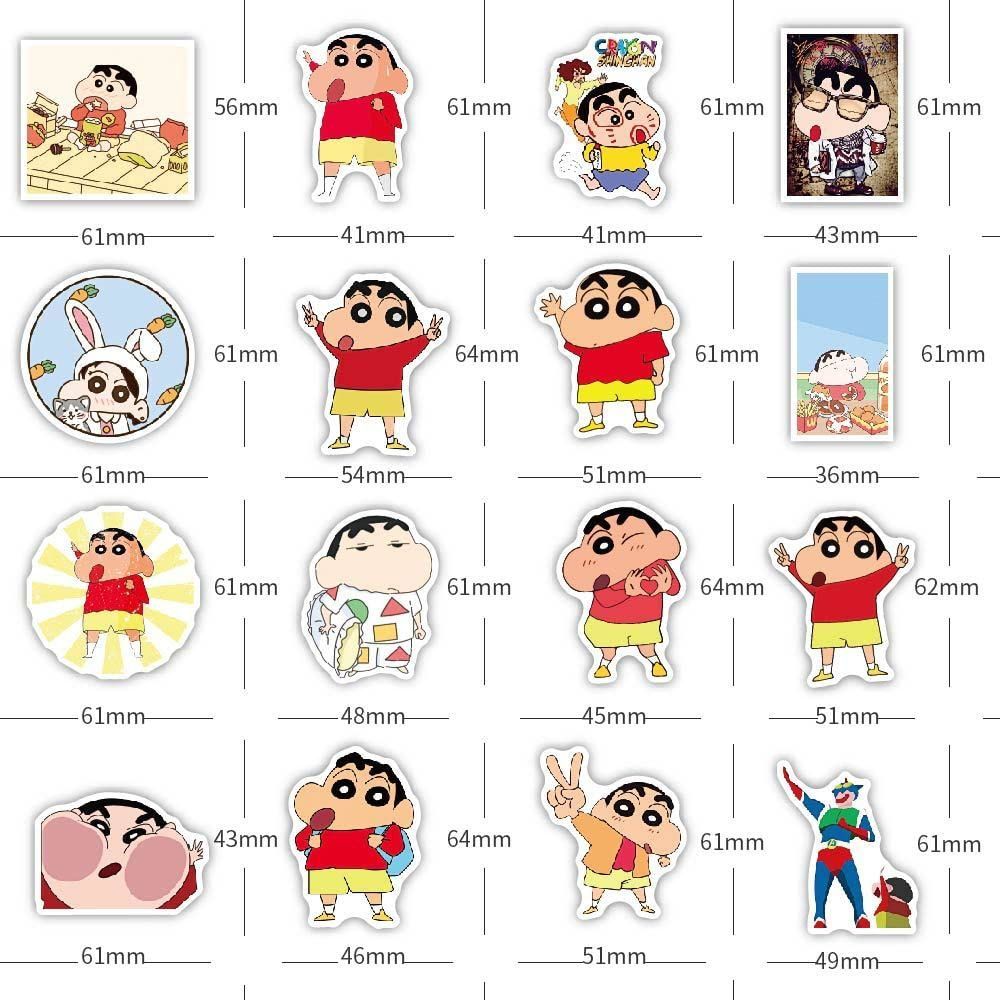 ꕤ︎︎ クレヨンしんちゃんステッカー アニメ 防水デカール 漫画 DIYシール 在庫セール】かわいいアニメ for クレヨンしんちゃん クレヨン