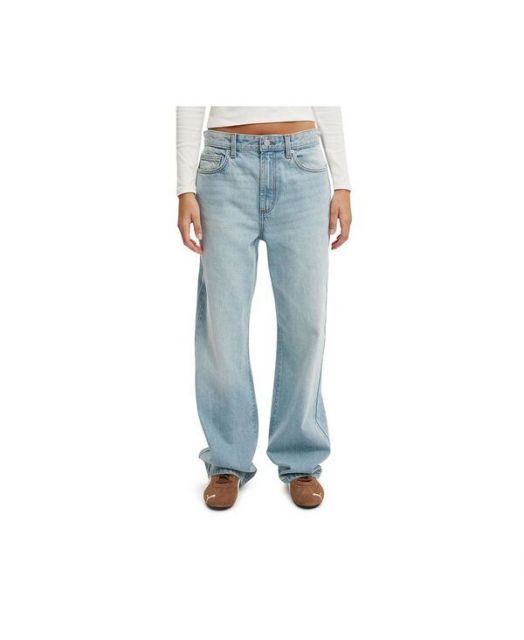 【送料無料】 コットンオン レディース デニムパンツ ボトムス Women's 91 Straight Jean Rush blue
