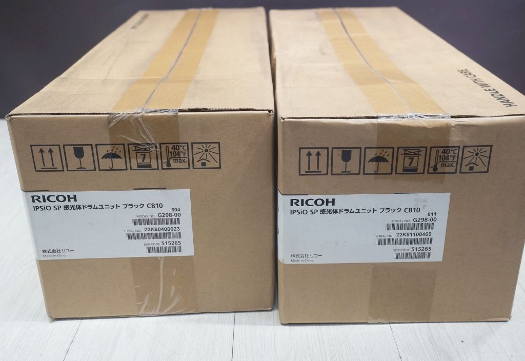 保管未使用品】RICOH 感光体ドラムユニット ブラックC810 2個 - メルカリ