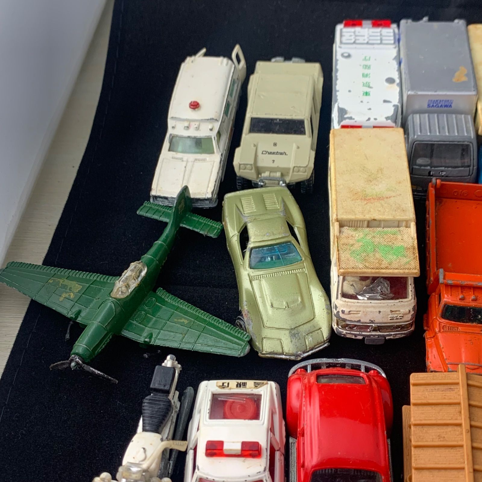 昭和レトロ ミニカー 飛行機 トラック パトカー おもちゃ ブリキ