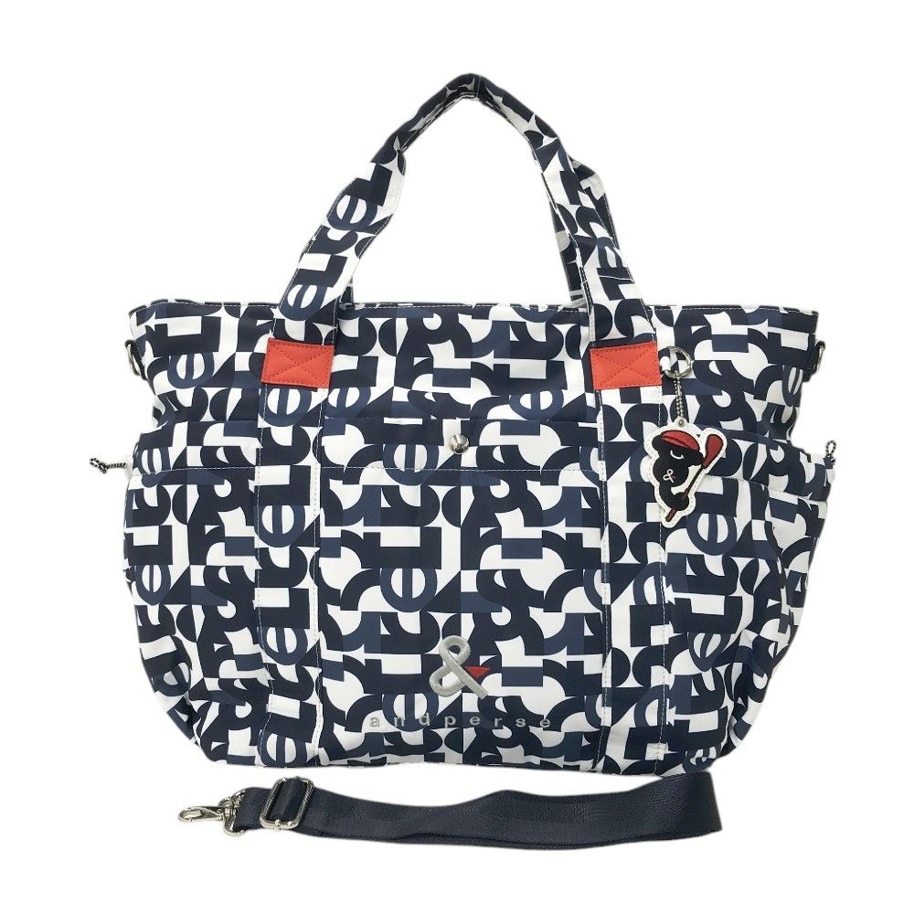 AND PER SE アンパスィ 2024年モデル 2WAY 中綿ボストンバッグ ロゴ 総