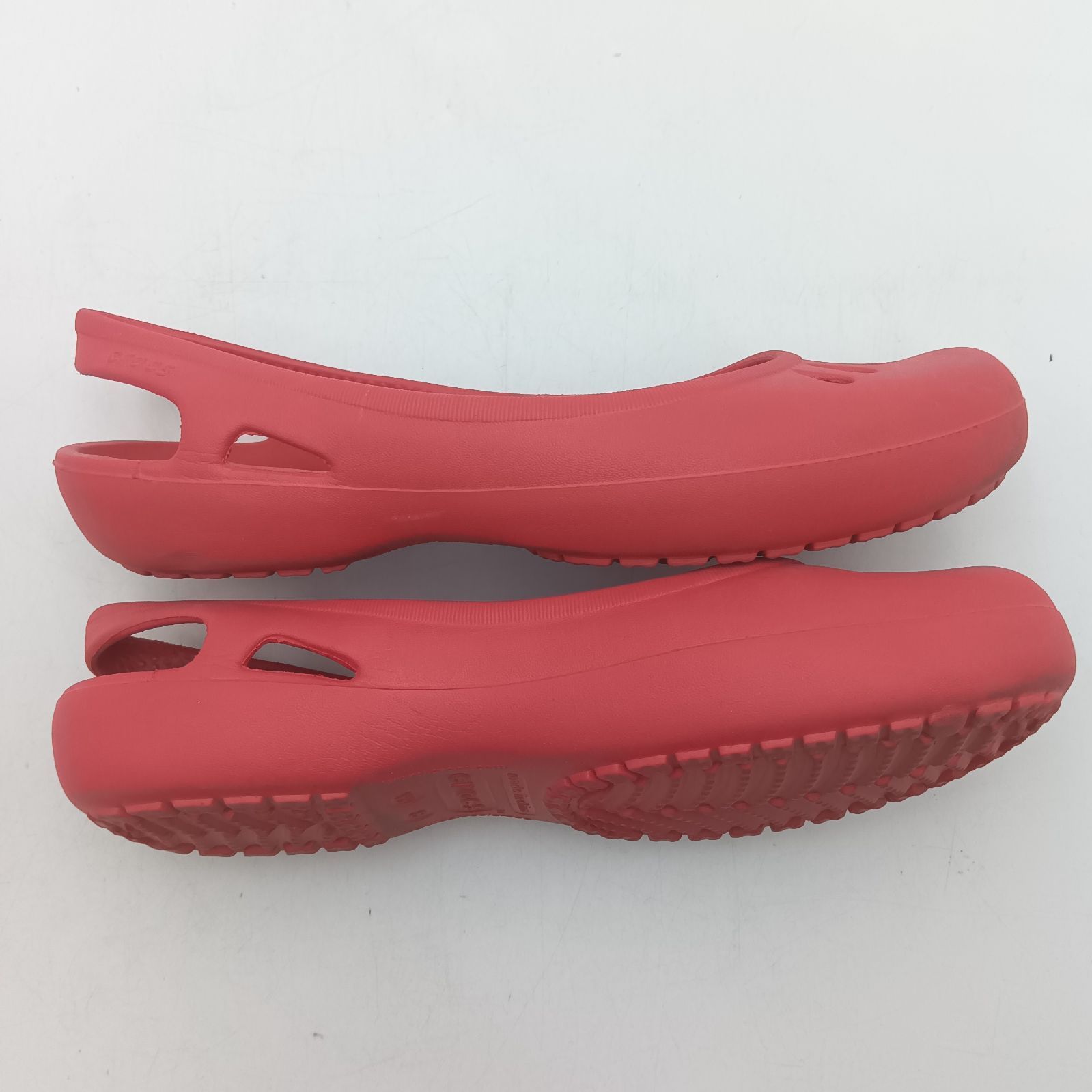crocs クロックス ピンク サンダル フラットシューズ W8 D-10-3